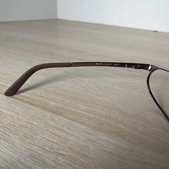 Ray-Ban RB3176 Flight 014/47 Sunglasses Brown Metal FRAMES ONLY 60-17 - Picture 4 of 8